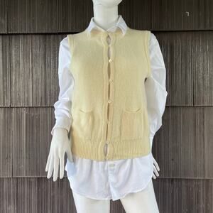 🔥VTG Robert Scott Lambswool Angora Y2K Classic Preppy Academia Grandmacore Vest